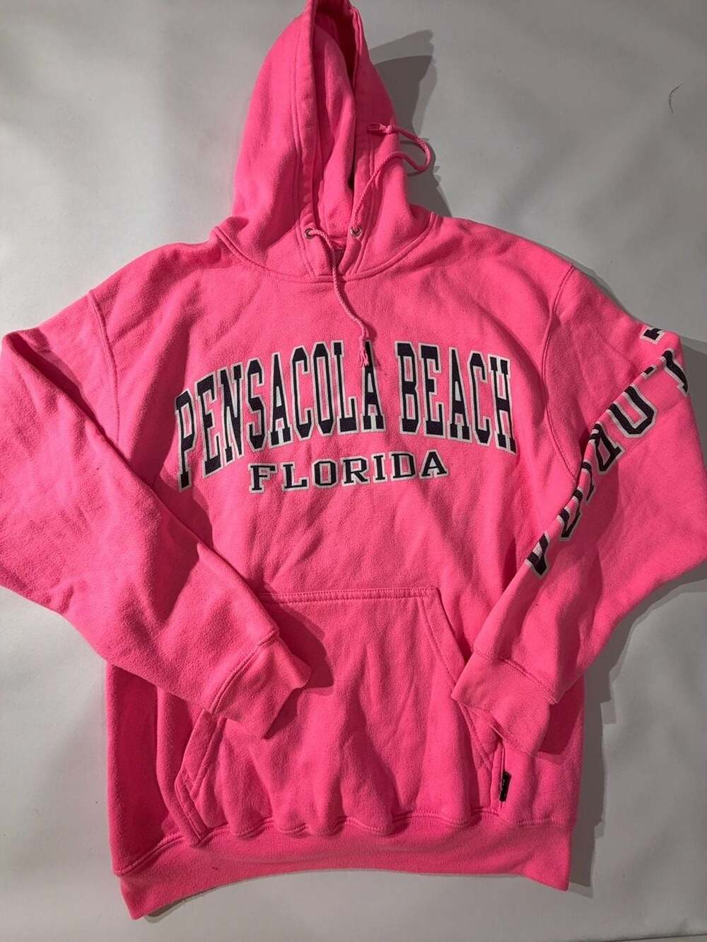 Pacific & Co. Pensacola Beach Florida Pink Pullover Hoodie Sweatshirt
